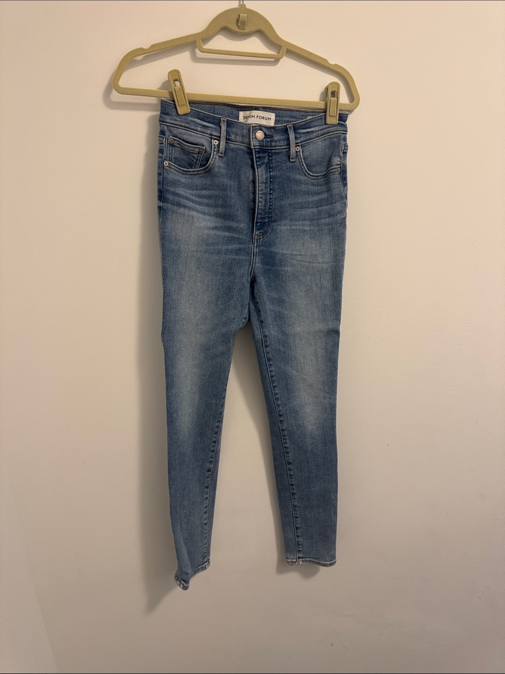 Denim forum Mid Wash High-Rise Skinny Jeans